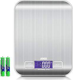 AMIR Küchenwaage 5kg, Digitalwaage Professionelle 