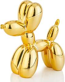 AMOIENSIS 10,2 cm glänzender Ballon Hund Statue,