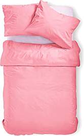 Amolavet Sommer Bettwäsche 135x200 Rosa Pink Uni