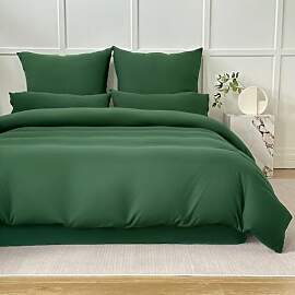 Amolavet Sommer Bettwäsche 155x220 Grün Uni