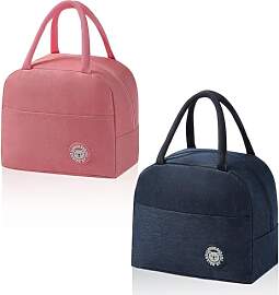 AMONENZ 2 Stück Kleine Kühltaschen, Rosa und