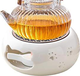 AMONENZ Stövchen für Teekanne, Keramik