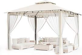 Amopatio 3.4x3.4M Garten Pavillon Wasserdicht