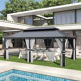 Amopatio 3.65 x 6 m Gartenpavillon Wasserdicht