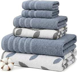 Amrapur Overseas Handtuch-Set, 6-teilig, gefärbt, 