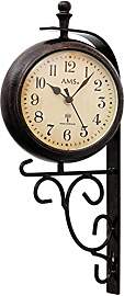 AMS 5961 Wanduhr Funk mit Mineralglas