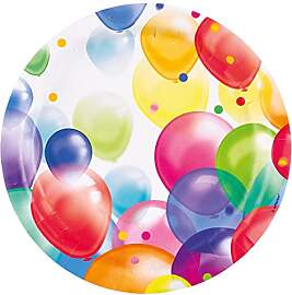Amscan 9900320-66 - Teller Balloons, 8 Stück,