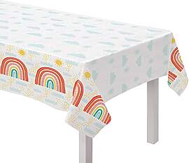 Amscan 9911792 - Papier-Tischdecke Regenbogen,