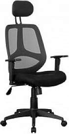 AMSTYLE Bürostuhl, SPM1.206 Stoff schwarz,