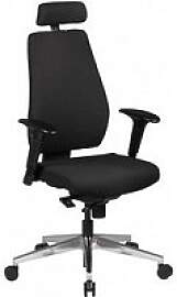 AMSTYLE Bürostuhl, SPM1.279 Stoff schwarz,