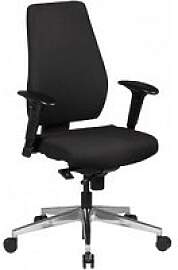 AMSTYLE Bürostuhl, SPM1.280 Stoff schwarz,