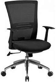 AMSTYLE Bürostuhl, SPM1.285 Stoff schwarz,