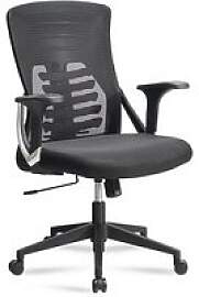 AMSTYLE Bürostuhl, SPM1.445 Stoff schwarz,