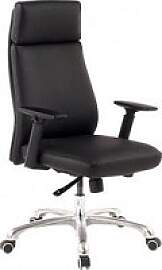 AMSTYLE Bürostuhl, SPM1.800 Leder schwarz,