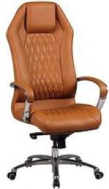 AMSTYLE Chefsessel, SPM1.296 Leder braun, Gestell