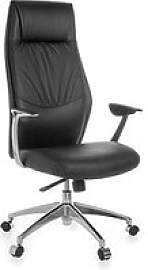 AMSTYLE XXL Chefsessel, SPM1.141 Leder schwarz,