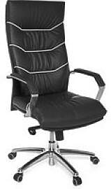 AMSTYLE XXL Chefsessel, SPM1.163 Leder schwarz,