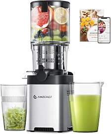 AMZCHEF Entsafter Slow Juicer 136 mm –