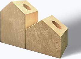 anaan Haven Stabkerzenhalter aus Holz 2er Set im