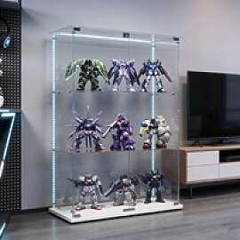 Anajqaqia Glas-Vitrine mit 3 Glasregalen,