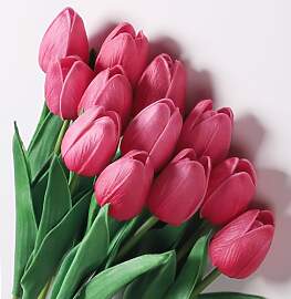 Anaoo 12pcs Tulpen Künstliche Blumen Tulpen wie