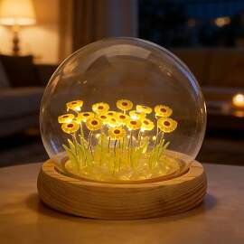 ANBET 20 Sonnenblume Nachtlampe, Gelb KüNstliche