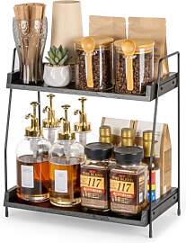 ANBOXIT Kaffee Organizer, Küchen Organizer Holz,
