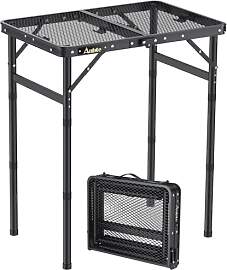 Anbte Campingtisch Grilltisch 58x40cm Metallgitter 