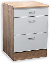 ANDY Moderner Schubladenschrank Küche in Eiche