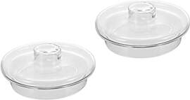 Angoily 2 Stücke Glas Tee Wasserkocher Deckel