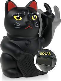 ANGRY CAT Mini Winkekatze Lucky CAT - SOLAR