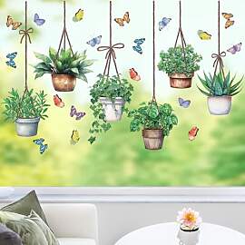 ANHUIB Fensterbilder Frühling,Fensteraufkleber
