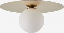 Anine Deckenlampe Aus Eisen Und Glas Vergoldet