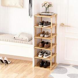 Aniston 6-Etagen-Schuhregal aus Bambus,