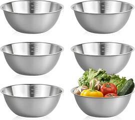 ANKUOFUA 17cm Edelstahl Schüssel Set, 6er 700ml