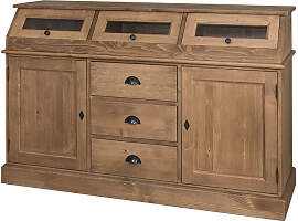 Anrichte Vitrinenfächer unlackiert