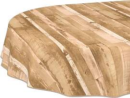 ANRO Wachstuch oval mit Einfassung – Tischdecke