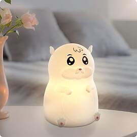 ANSMANN Nachtlicht Kinder, Tier Lampe, Hamster aus 