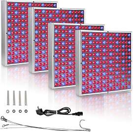 Ansobea 4x45W LED Pflanzenlampe, 225 LEDs Grow