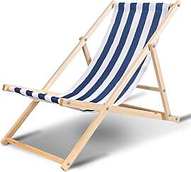 Ansobea Liegestuhl klappbar Holz,Gartenliege