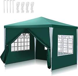 Ansobea Pavillon 3x3 m Partyzelt Wasserdicht