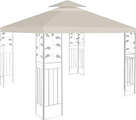 Ansobea Pavillon Ersatzdach 3x3m, Pavillondach