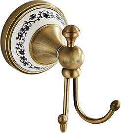 Antike Bronze Messing Bad Handtuch Haken Wand