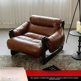 Antiker Leder-Sessel für Wohnzimmer,