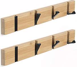 ANVODE 2 Stück Holz Garderobenhaken, Garderobe