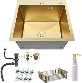 ANW HOME Küchenspüle Edelstahl, Spülbecken