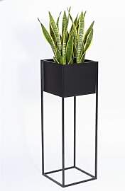 Anwicar Blumenständer Metall Schwarz Höhe 100 cm 