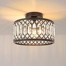 ANWIO Kronleuchter Kristall Wohnzimmer Φ27CM,