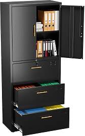 Aobabo Metal Storage Filing Cabinet mit 3