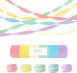 AOBKIAT 6 Rollen Krepppapier Bunt